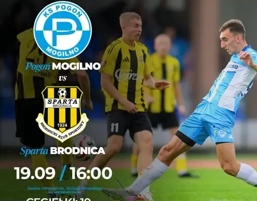 Pogoń Mogilno kontra Sparta Brodnica – 8. kolejka IV ligi na Stadionie Olimpijskim