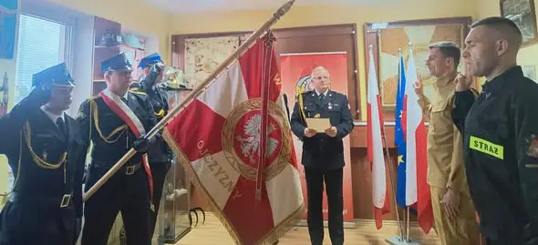 Nowi strażacy w Inowrocławiu złożyli ślubowanie