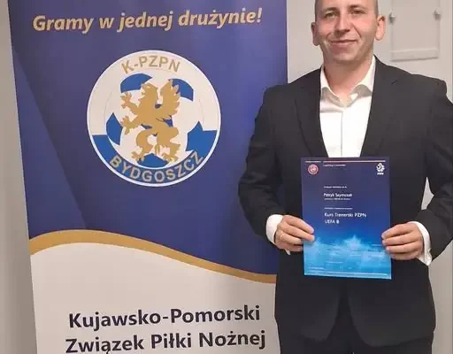 Patryk Szymczak z licencją UEFA B – trener juniorów młodszych z nowymi kwalifikacjami