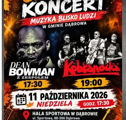 Kobranocka zagra w Gminie Dąbrowa – ostatnie wejściówki!