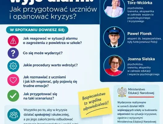 Odporna Szkoła: jak przygotować uczniów na sytuację kryzysową?