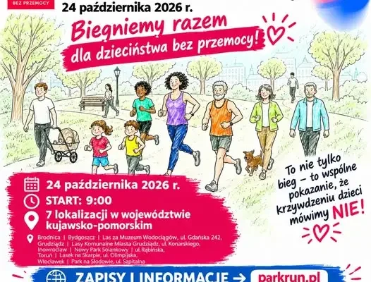 Kujawsko-Pomorski Bieg dla Dzieciństwa bez Przemocy – 24 października w 7 miastach