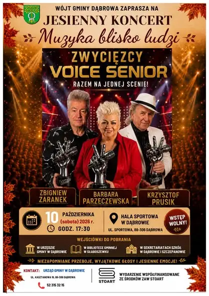 Dzień Seniora w Gminie Dąbrowa – życzenia i zaproszenie na koncert