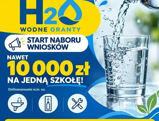 H₂O – Wodne Granty: szkoły z Kujaw i Pomorza mogą zdobyć do 10 tys. zł na poidełka