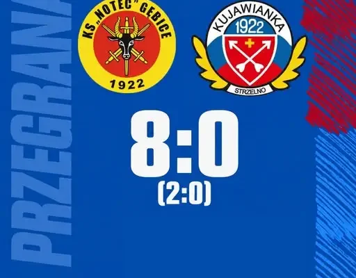 Juniorzy Kujawianki przegrywają z liderem. Noteć Gębice wygrywa 8:0