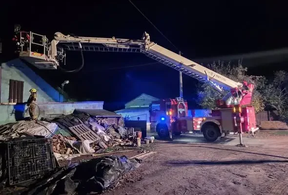 Pożar sadzy w Wymysłowicach. Interweniowały zastępy z OSP Strzelno i JRG Mogilno