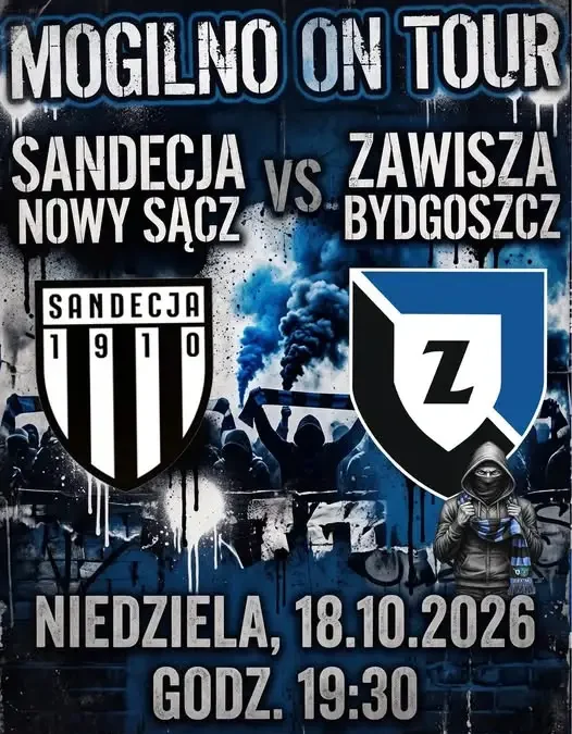 Zawisza Bydgoszcz zagra na wyjeździe z Sandecją Nowy Sącz