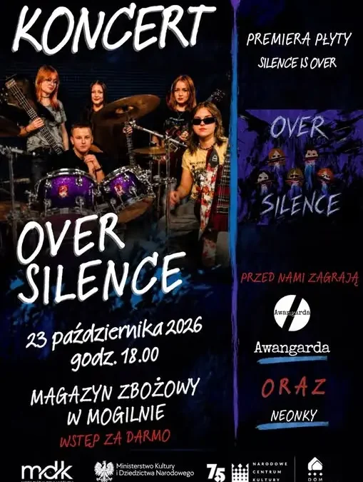Koncert zespołu Over Silence w Mogilnie – premiera albumu „Silence Is Over”