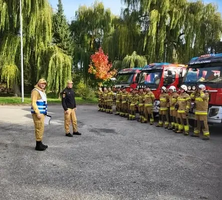 Ćwiczenia OSP w Mogilnie: strażacy doskonalili działania przy klasztorze kapucynów