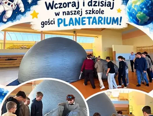 Planetarium w sali gimnastycznej – kosmiczna lekcja w szkole