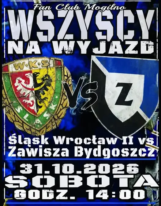 Zawisza Bydgoszcz jedzie do Wrocławia na mecz z rezerwami Śląska